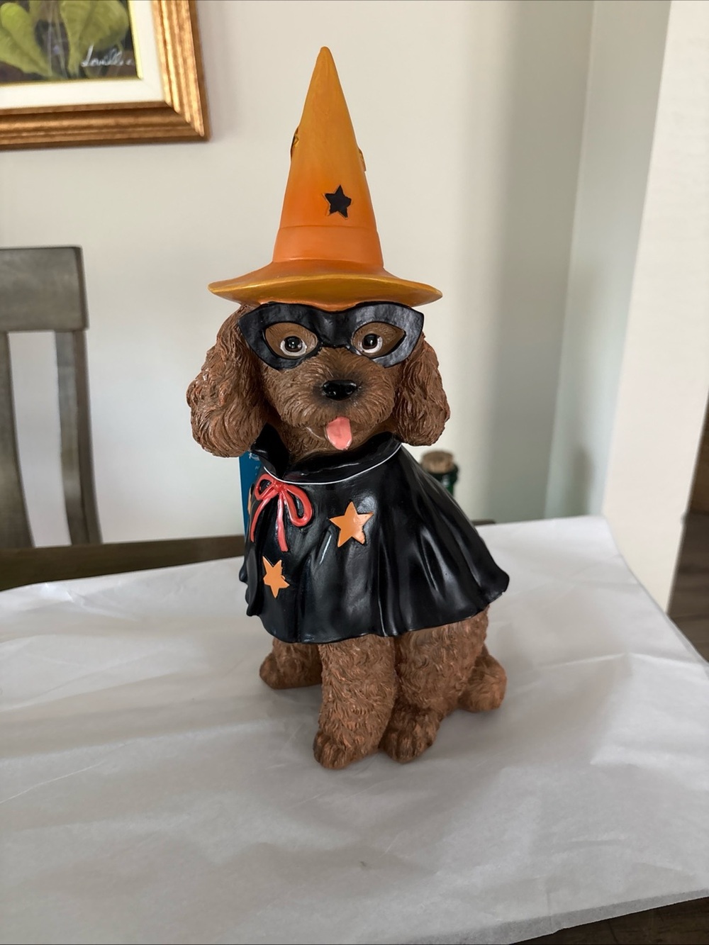 The Humane Society Halloween Wizard Labradoodle Brown Poodle Hat Glasses Costume